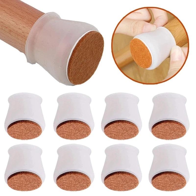 Protetor de Silicone Para Pé de Cadeira | Kit com 16 Peças - My Store