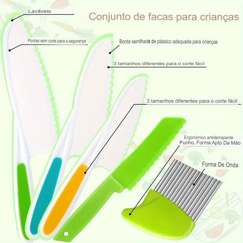 Kit de Utensílios infantil para cozinha - Últimas unidades